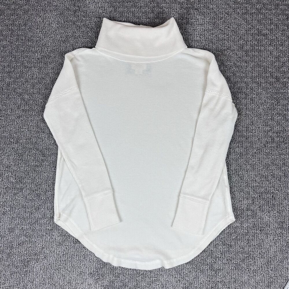 Anthropologie Maeve Shirt Women Extra Small Ainsley Thermal Turtleneck Top Boho - Picture 1 of 11